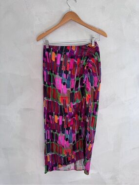 & Other Stories - Printed Side Slit Midi Skirt - Size 2 (NWT)